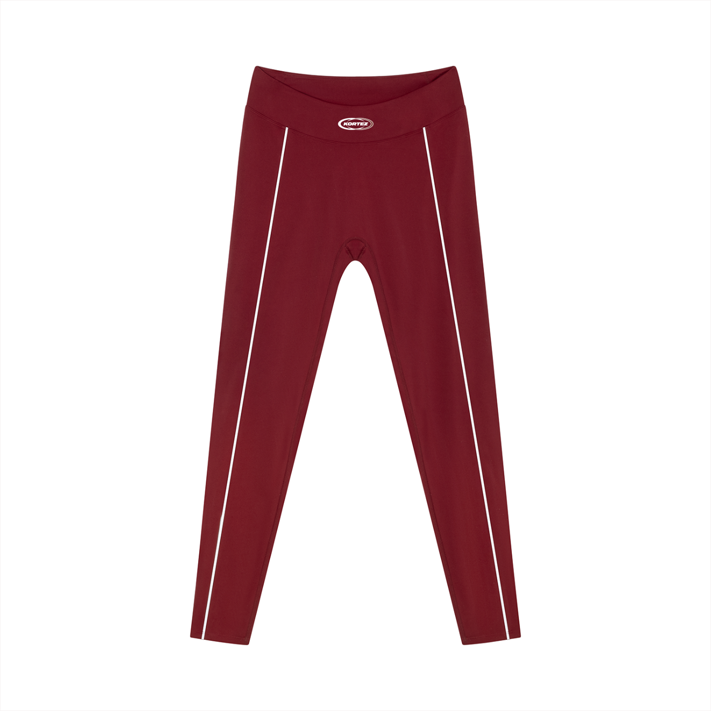 KORTEZ - High-Waist Tapered Performance Leggings / Wine Red