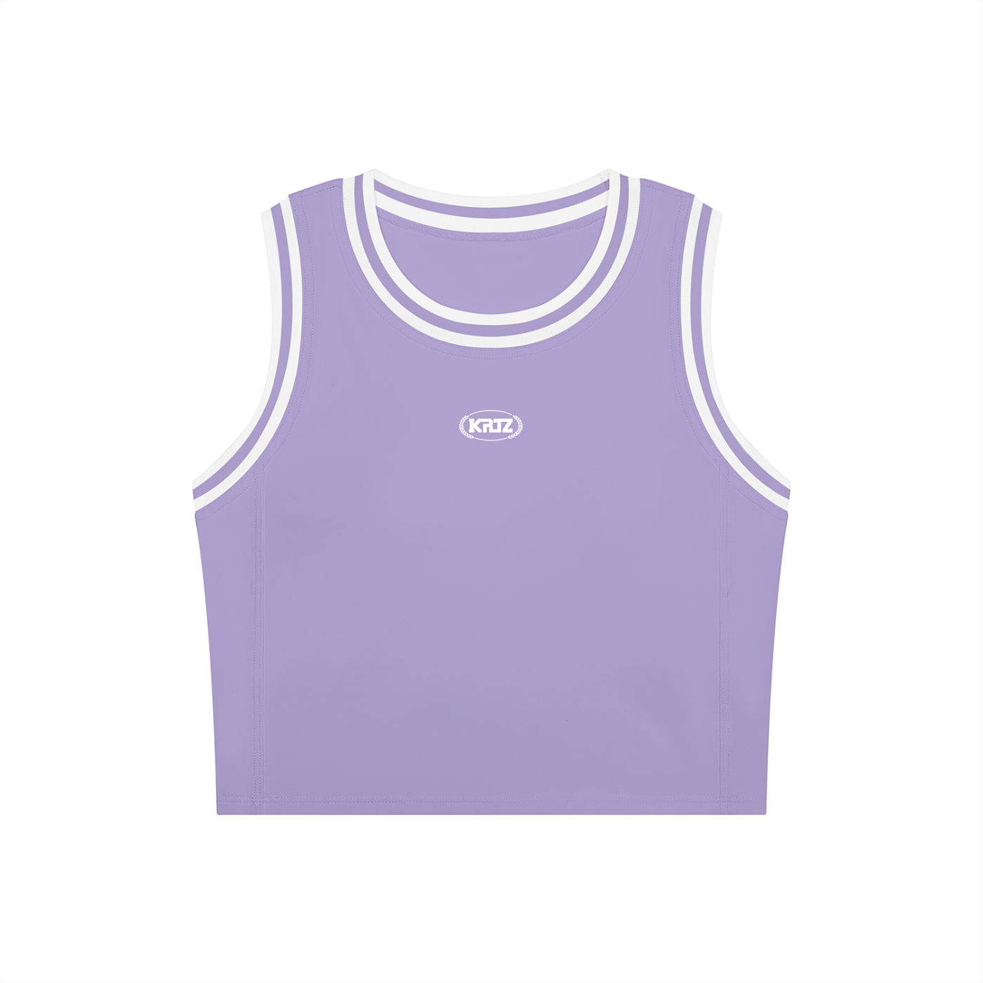 KORTEZ - Yoga Performance Tank Top / Purple with White