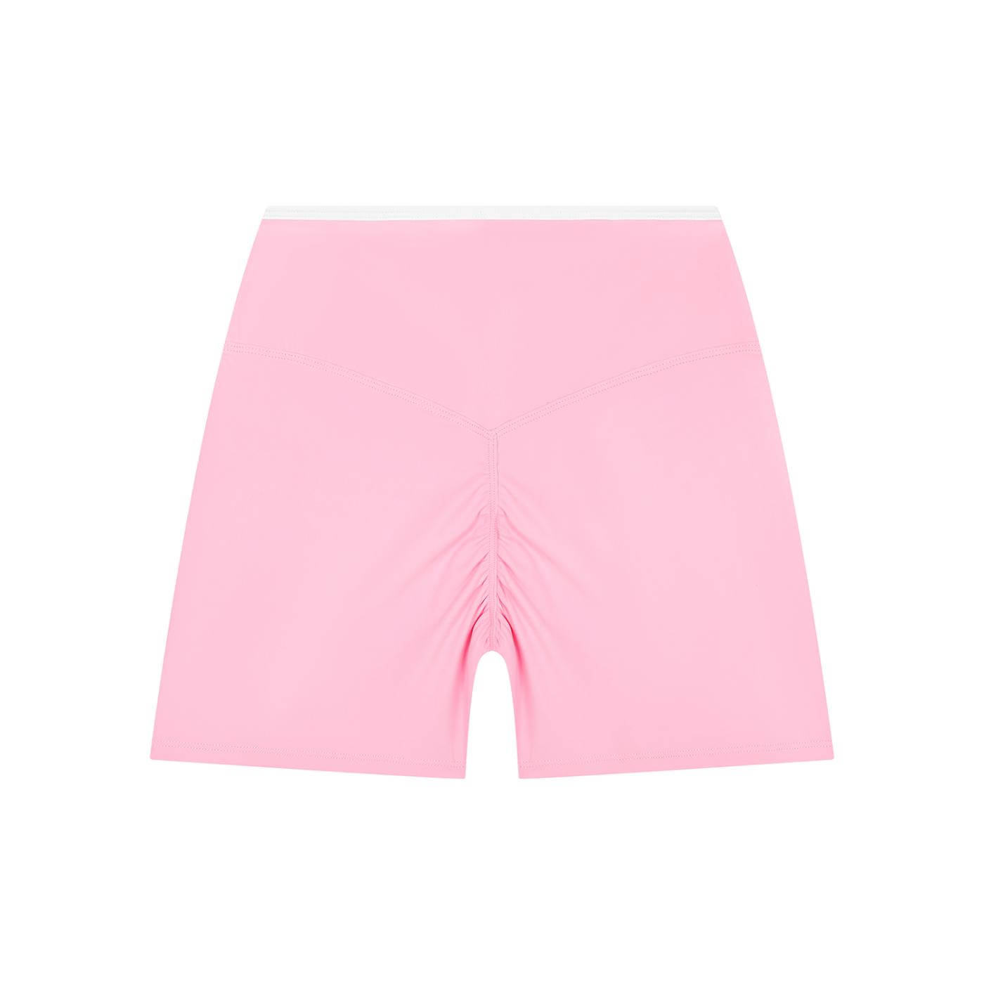 KORTEZ - Women’s High Rise Yoga Performance Shorts / Light Pink