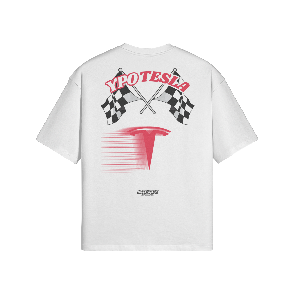 KORTEZ X YPOTESLA - Race Day Tee (White) | Official Kortez