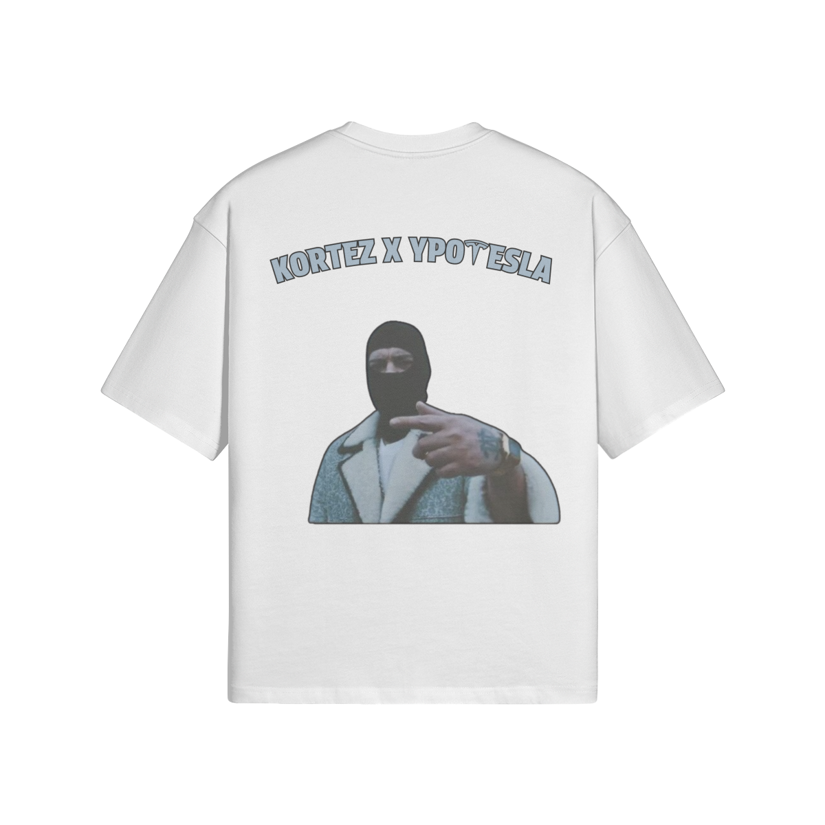 KORTEZ X YPOTESLA - Plain Tee (White) | Official Kortez