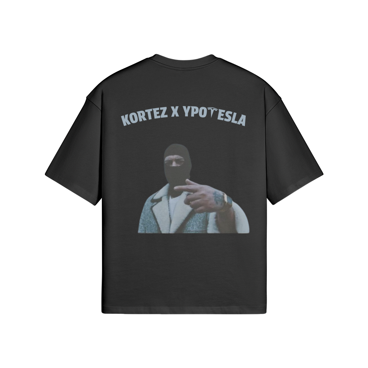 KORTEZ X YPOTESLA - Plain Tee (Black) | Official Kortez